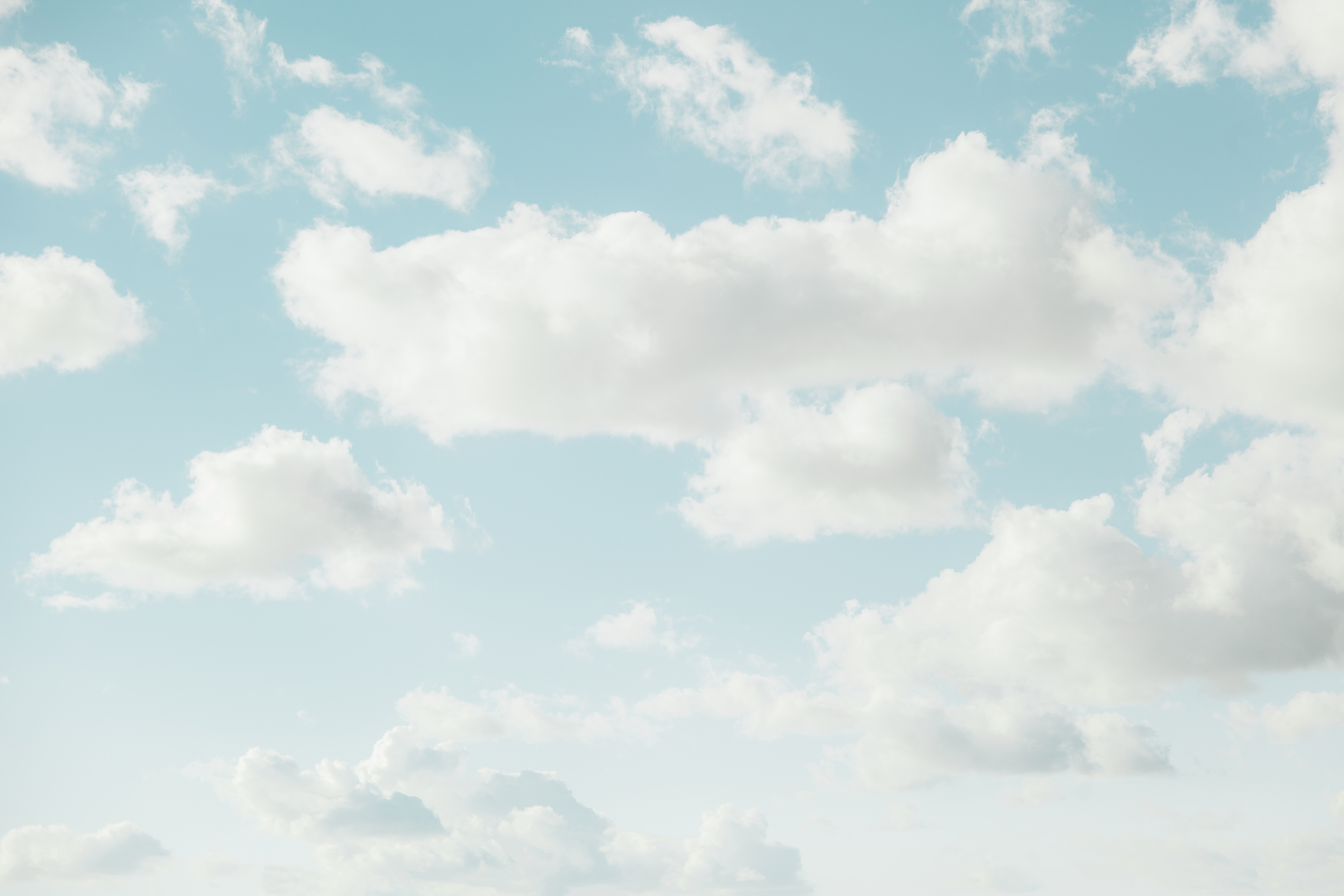 A Blue Sky with White Cloud Formations